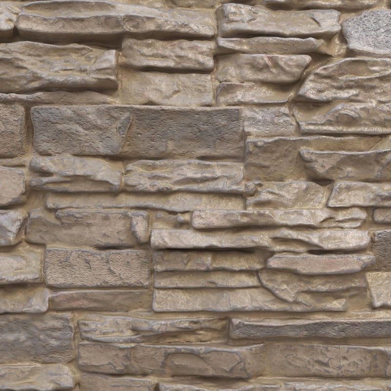 Ekena Millwork لوحة حجرية مزيفة من إيفرستون كانيون ريدج، 45 3/4" عرض × 24 1/2" ارتفاع × 1 1/4" عمق، لون روكوال - Image 2